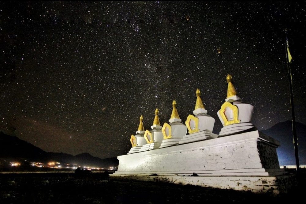 west-to-east- Local stupa